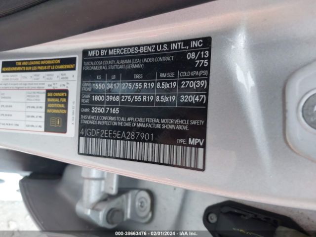 2014 MERCEDES-BENZ GL 350 BLUETEC 4JGDF2EE5EA287901 Photo 8