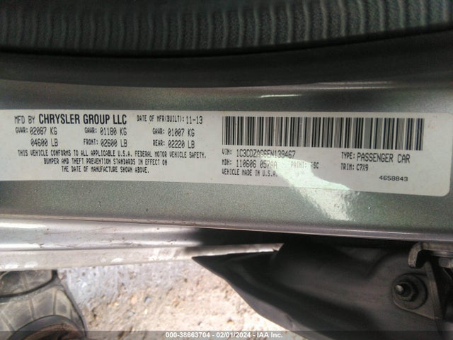 Dodge AVENGER SE 2014 1C3CDZAG6EN139467 Image 9