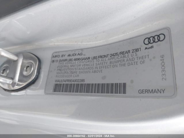 WAULFAFR9EA002285 Audi A5 2.0t Premium