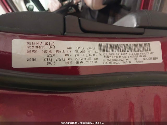 2017 JEEP GRAND CHEROKEE LAREDO 4X4 VIN: 1C4RJFAG8HC761629