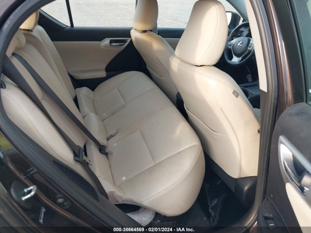 2012 LEXUS CT 200H PREMIUM VIN: JTHKD5BH8C2099073