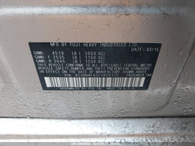 4S3BNAF65F3056115 Subaru Legacy 2.5i Premium