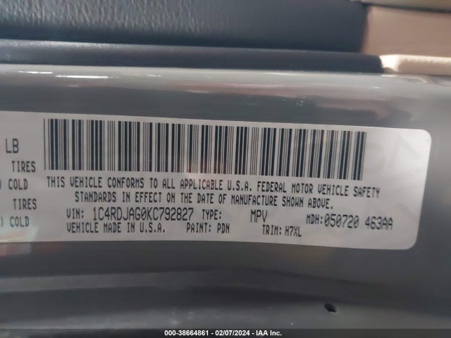 Dodge Durango Sxt Awd 2019 1C4RDJAG0KC792827 Image 9