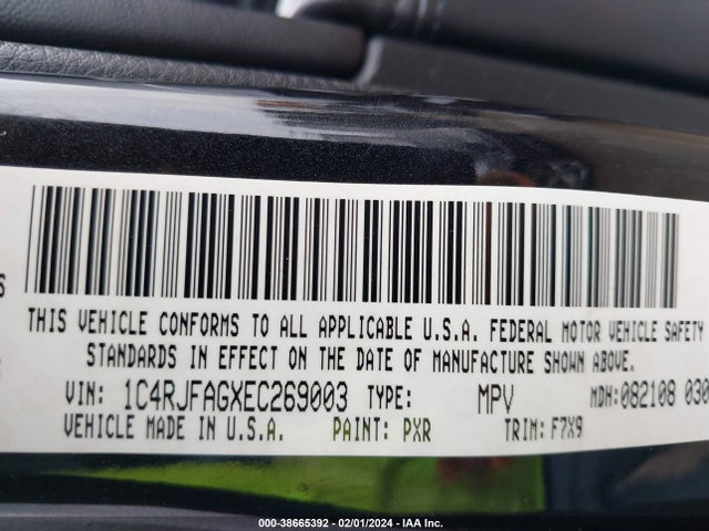 Jeep Grand Cherokee Laredo 2014 1C4RJFAGXEC269003 Image 9