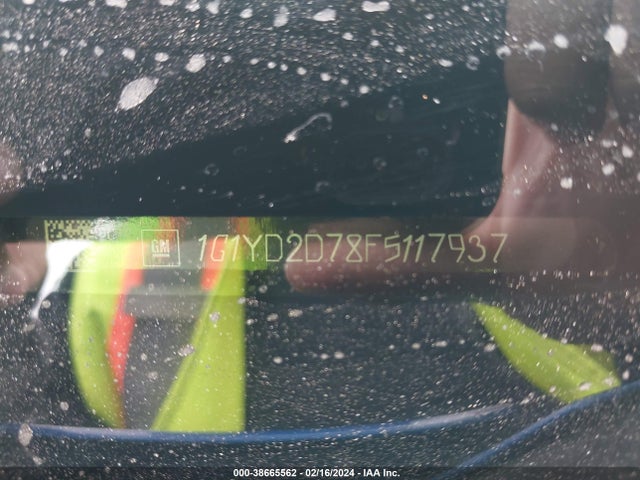 Chevrolet CORVETTE STINGRAY 2015 1G1YD2D78F5117937 Image 9