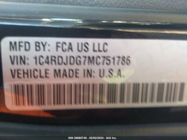 Dodge Durango Gt Awd 2021 1C4RDJDG7MC751786 Image 9
