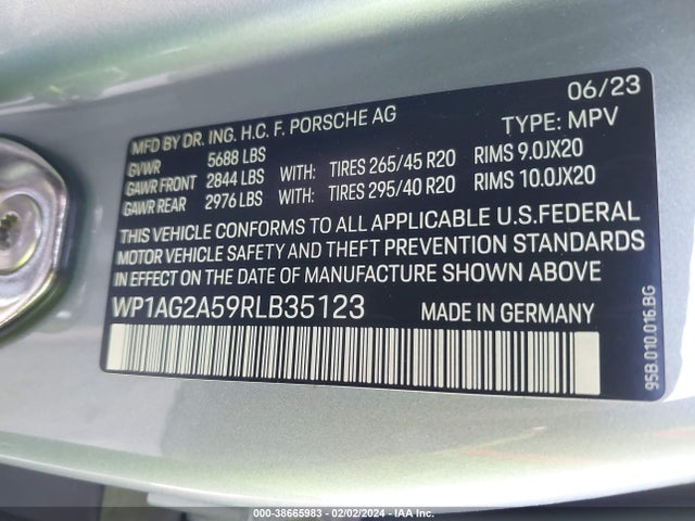 2024 PORSCHE MACAN WP1AG2A59RLB35123 Photo 8