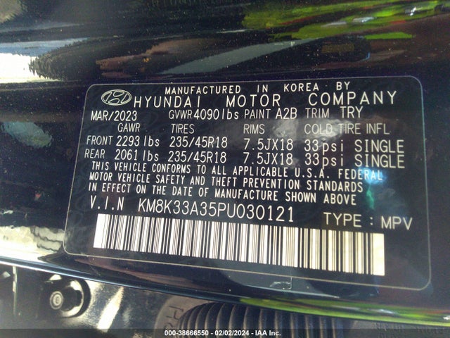 Hyundai Kona N Line 2023 KM8K33A35PU030121 Image 9