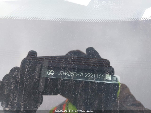 JTHKD5BH7F2221166 Lexus CT 200H