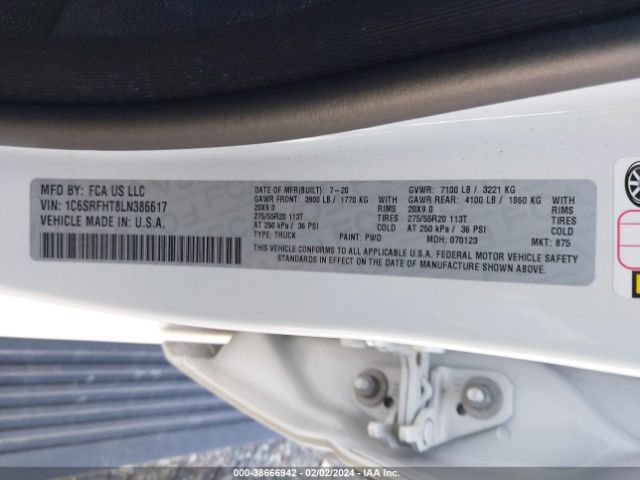 2020 RAM 1500 1C6SRFHT8LN386617 Photo 8