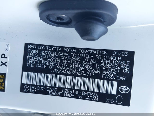 Toyota Gr Corolla Circuit Edition 2023 JTNABAAEXPA004717 Image 9