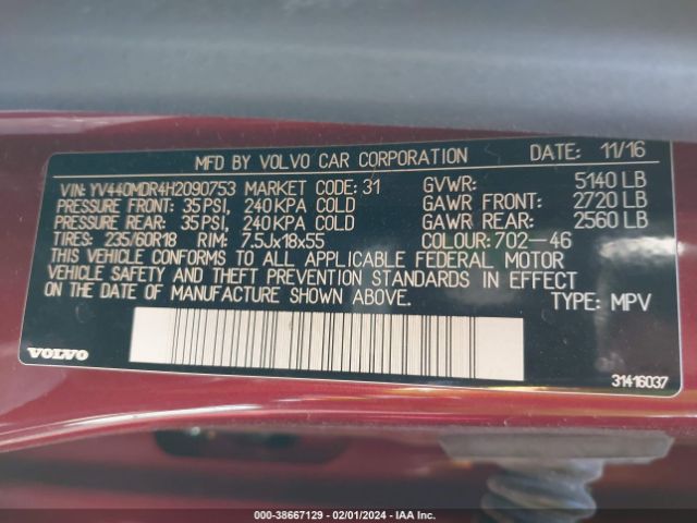 2017 VOLVO XC60 YV440MDR4H2090753 Photo 8