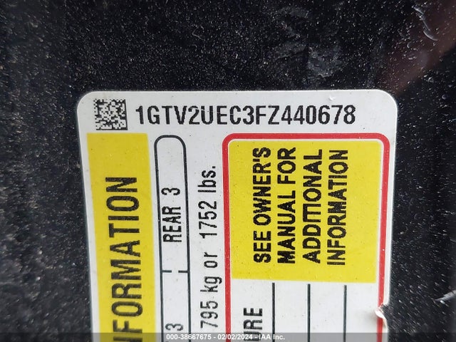 GMC Sierra 1500 Sle 2015 1GTV2UEC3FZ440678 Image 9