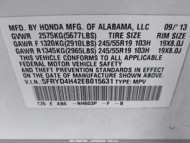 Acura Mdx Technology Package 2014 5FRYD4H42EB015631 Image 9