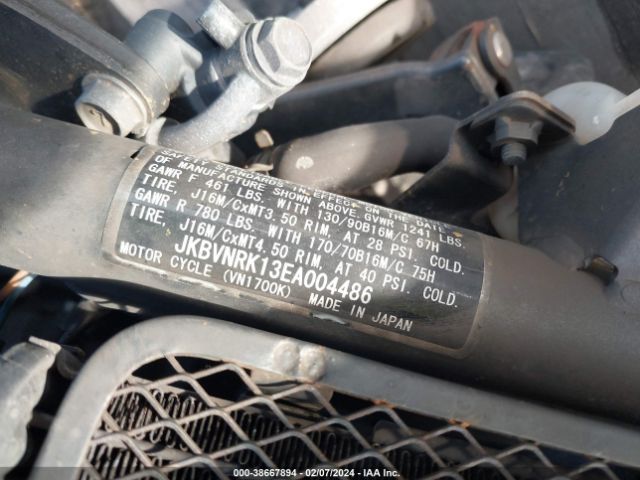 2014 KAWASAKI VN1700 JKBVNRK13EA004486 Photo 9