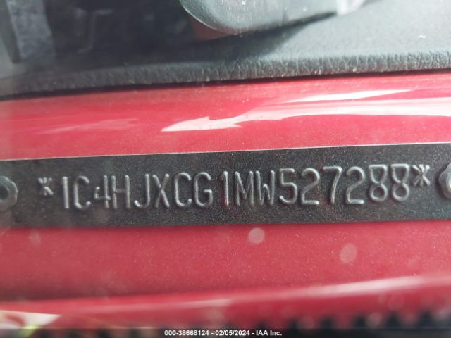 1C4HJXCG1MW527288 Jeep Wrangler Rubicon 4x4