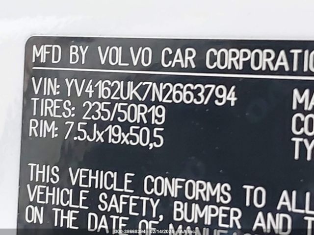 YV4162UK7N2663794 Volvo Xc40 T5 Momentum
