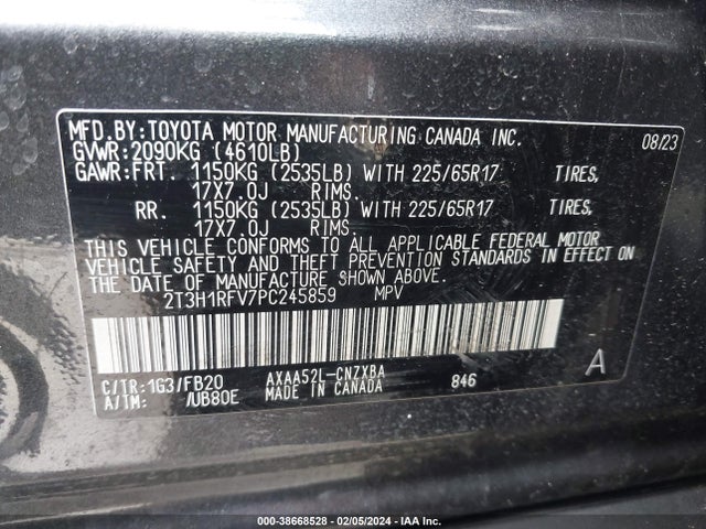 Toyota RAV4 LE 2023 2T3H1RFV7PC245859 Image 9