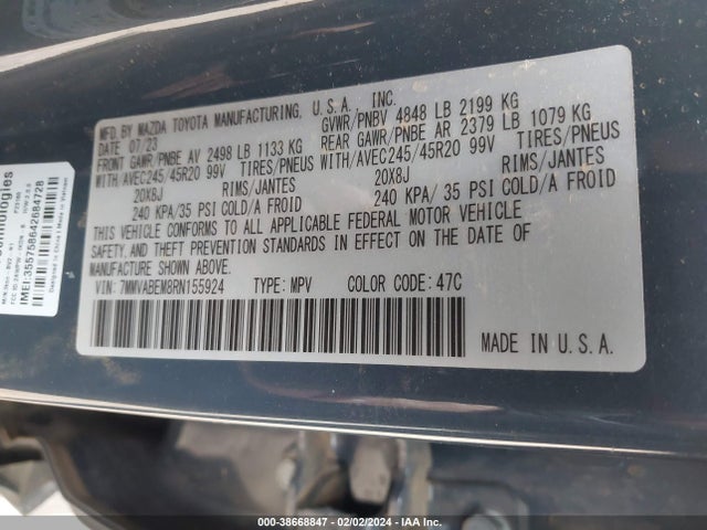 Mazda Cx-50 2.5 S Premium Plus 2024 7MMVABEM8RN155924 Image 9