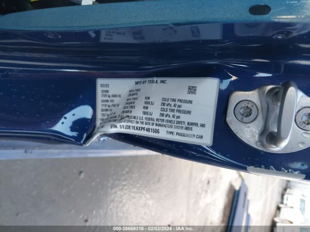 5YJ3E1EAXPF481506 Tesla Model 3 Rear-wheel Drive