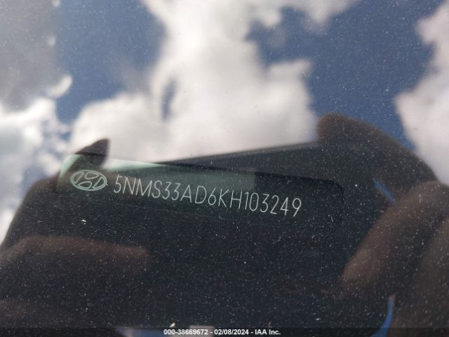 2019 HYUNDAI SANTA FE 5NMS33AD6KH103249 Photo 8