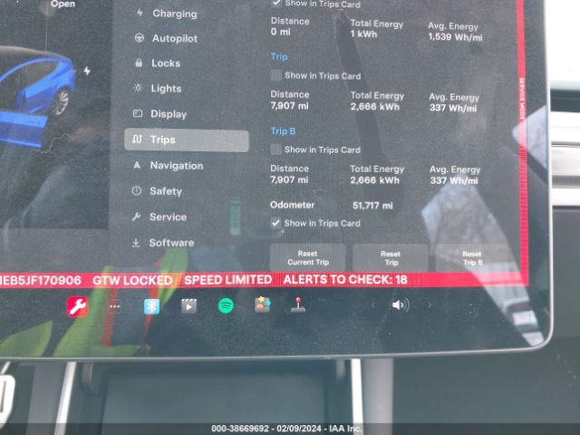 5YJ3E1EB5JF170906 Tesla Model 3 Long Range/performance