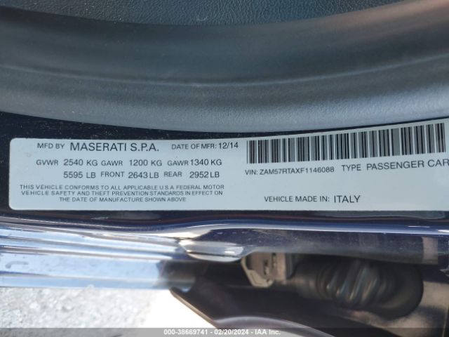 ZAM57RTAXF1146088 Maserati Ghibli S Q4