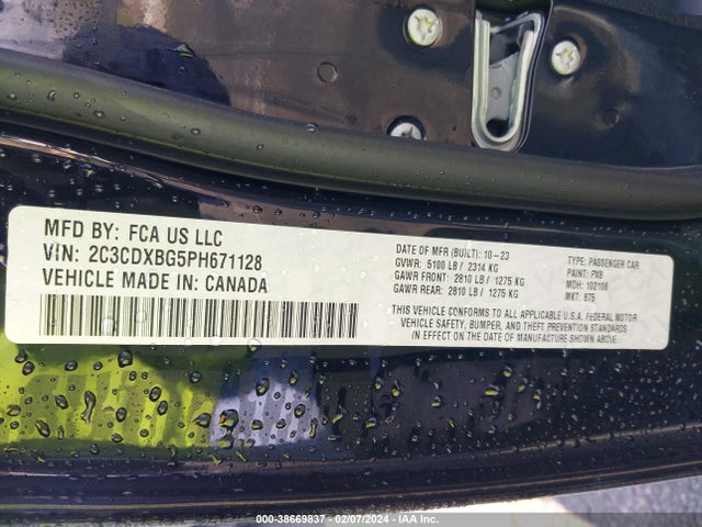 Dodge Charger Sxt 2023 2C3CDXBG5PH671128 Image 9