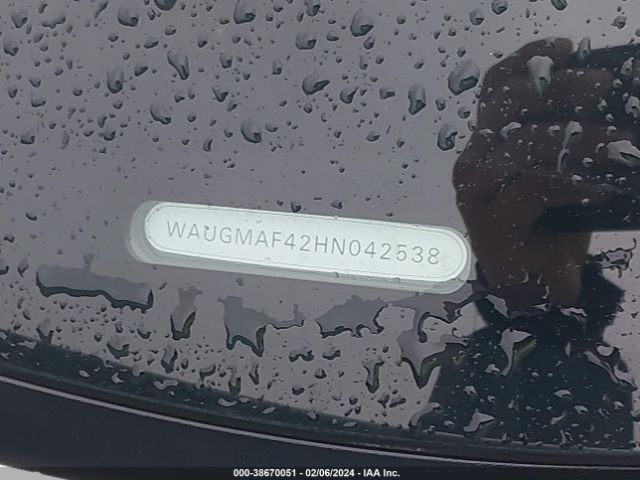 WAUGMAF42HN042538 Audi A4 2.0t Ultra Premium