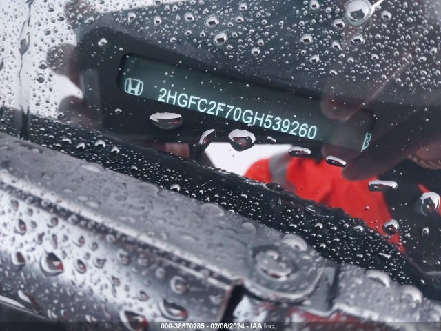 Honda CIVIC EX 2016 2HGFC2F70GH539260 Image 9