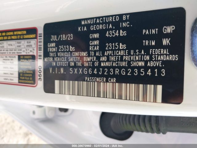 5XXG64J23RG235413 KIA K5 Gt-line