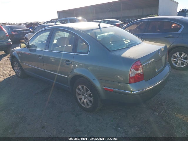 2002 VOLKSWAGEN PASSAT GLS VIN: WVWPD63B82P434843