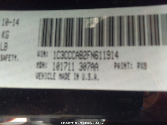 Chrysler 200 Limited 2015 1C3CCCAB2FN611914 Image 9