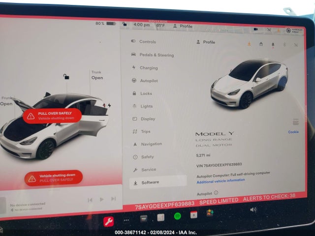 7SAYGDEEXPF639883 Tesla Model Y