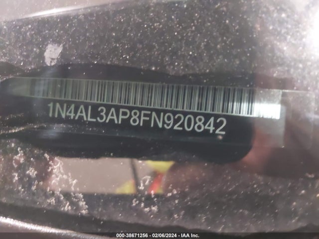 Nissan Altima 2.5 S 2015 1N4AL3AP8FN920842 Image 9