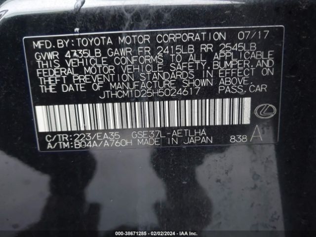 JTHCM1D25H5024617 Lexus IS 300