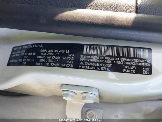 ZACNJBBB6KPK73659 Jeep Renegade Latitude 4x4