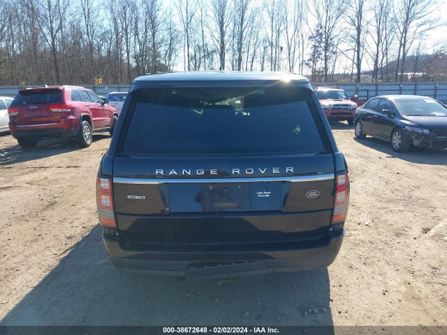2016 LAND ROVER RANGE ROVER 3.0L V6 TURBOCHARGED DIESEL HSE TD6 VIN: SALGS2KF0GA265732