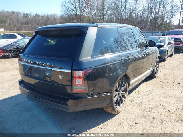 2016 LAND ROVER RANGE ROVER 3.0L V6 TURBOCHARGED DIESEL HSE TD6 VIN: SALGS2KF0GA265732