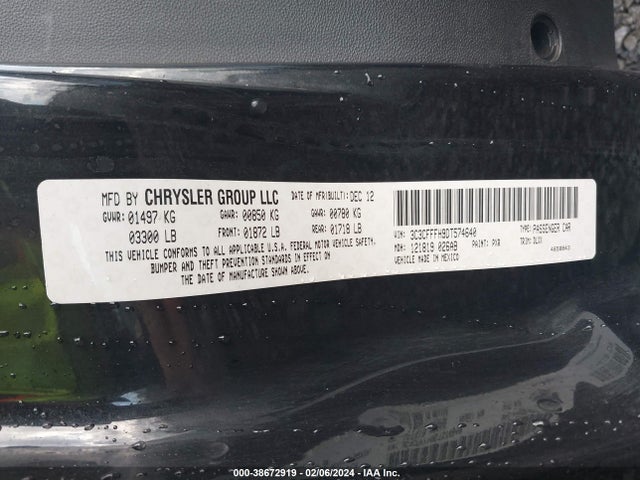 2013 FIAT 500 3C3CFFFH9DT574640 Photo 8