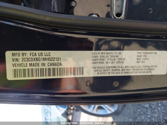 Dodge Charger Sxt Rwd 2021 2C3CDXBG1MH522131 Image 9