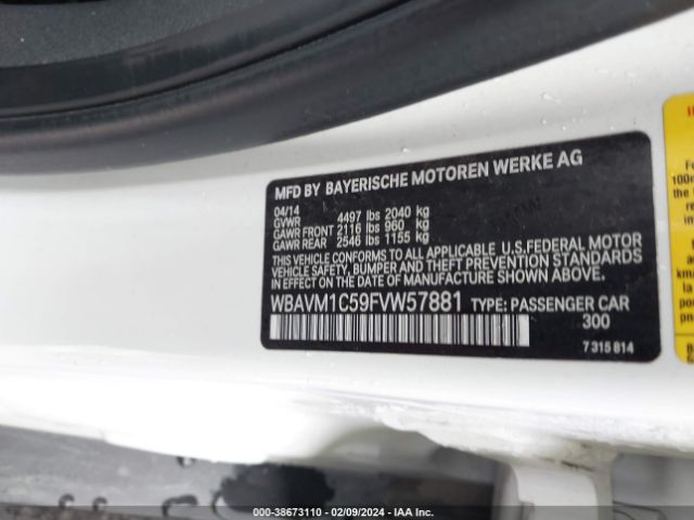 WBAVM1C59FVW57881 BMW X1 Sdrive28i