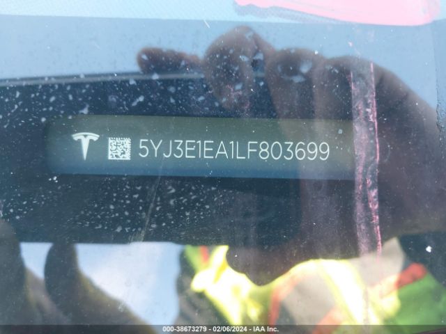 5YJ3E1EA1LF803699 Tesla MODEL 3