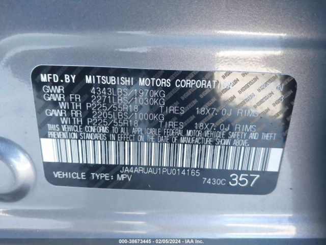 JA4ARUAU1PU014165 Mitsubishi Outlander Sport 2.0 Es Awc