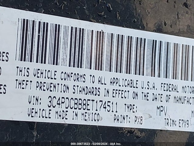 Dodge Journey Sxt 2014 3C4PDCBB8ET174511 Image 9