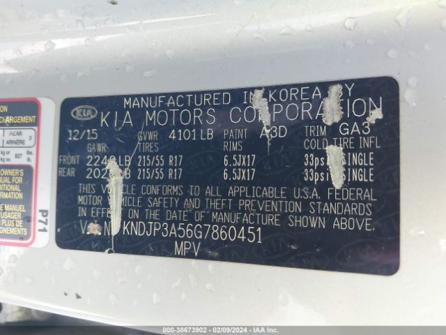 KNDJP3A56G7860451 KIA SOUL +