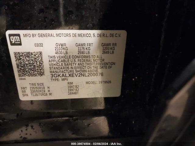 GMC Terrain Awd Denali 2022 3GKALXEV2NL200076 Image 9