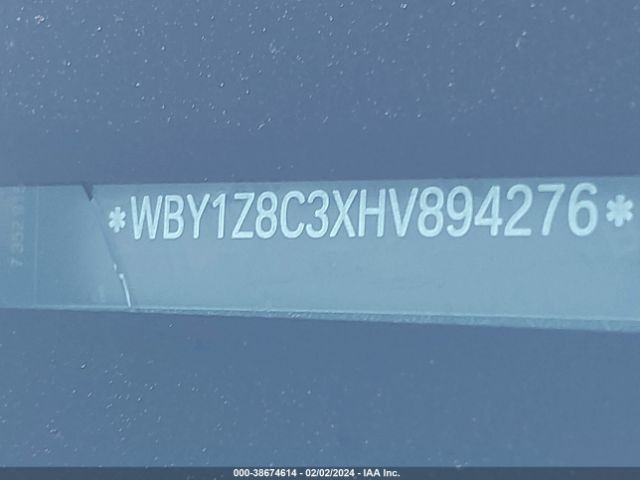 WBY1Z8C3XHV894276 BMW I3 94 Ah W/range Extender