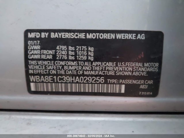 BMW 330e Iperformance 2017 WBA8E1C39HA029256 Image 9