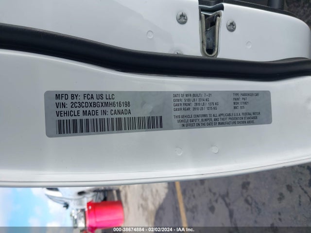 Dodge Charger Sxt Rwd 2021 2C3CDXBGXMH616198 Image 9